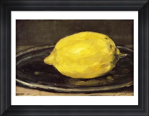 Framed Lemon, 1880 Print