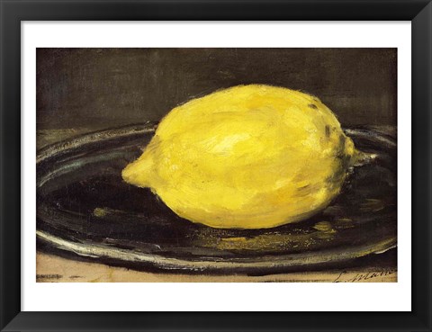 Framed Lemon, 1880 Print