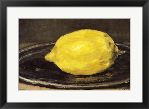 Framed Lemon, 1880 Print