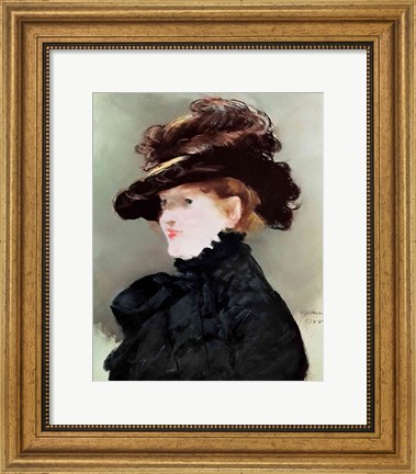 Framed Portrait of Mery Laurent Print
