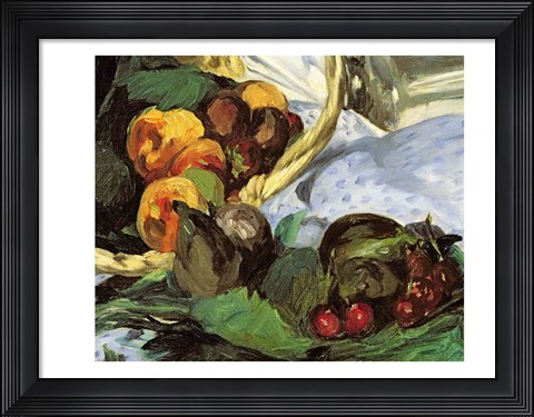 Framed Dejeuner sur l&#39;Herbe, 1863 (fruit detail) Print