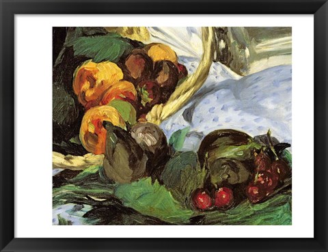 Framed Dejeuner sur l&#39;Herbe, 1863 (fruit detail) Print