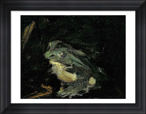 Framed Dejeuner sur l&#39;Herbe, 1863 (frog detail) Print