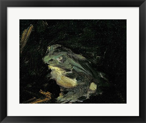 Framed Dejeuner sur l&#39;Herbe, 1863 (frog detail) Print