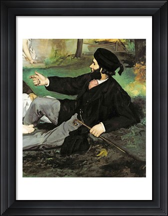 Framed Dejeuner sur l&#39;Herbe, 1863 (man detail) Print