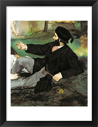 Framed Dejeuner sur l&#39;Herbe, 1863 (man detail) Print