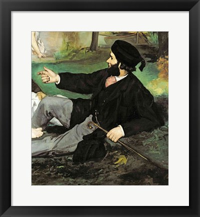 Framed Dejeuner sur l&#39;Herbe, 1863 (man detail) Print