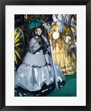 Framed Women at the Races, 1865 Print