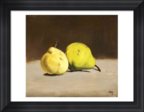 Framed Two Pears, 1864 Print