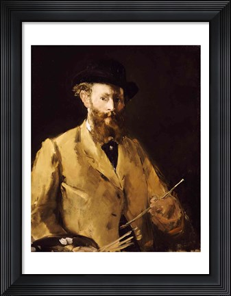 Framed Self Portrait with a Palette Print