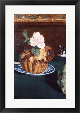 Framed Still Life with Brioche, c.1880 Print