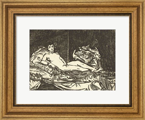 Framed Olympia, 1867 Print