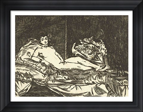 Framed Olympia, 1867 Print