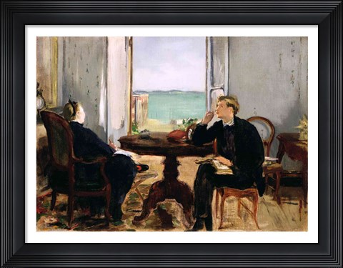 Framed Interior at Arcachon, 1871 Print