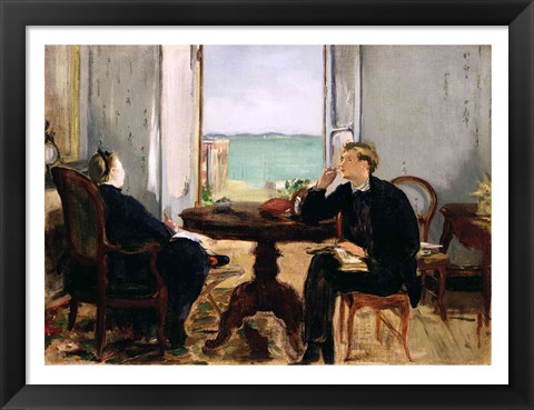 Framed Interior at Arcachon, 1871 Print