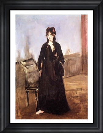 Framed Portrait of Berthe Morisot Print
