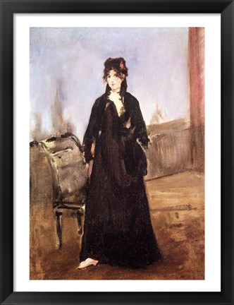 Framed Portrait of Berthe Morisot Print