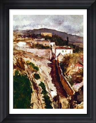 Framed Oloron-Sainte-Marie, 1871 Print