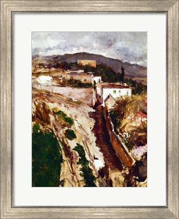 Framed Oloron-Sainte-Marie, 1871 Print