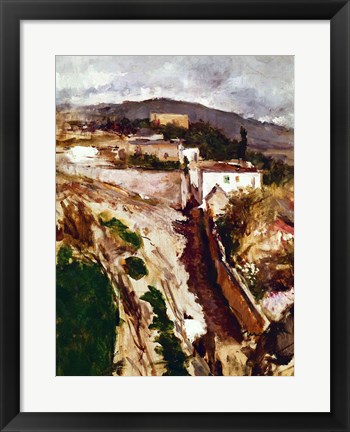 Framed Oloron-Sainte-Marie, 1871 Print