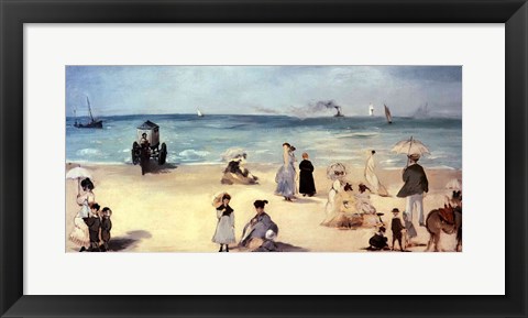 Framed Beach Scene Print