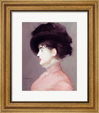 Framed La Viennoise: Portrait of Irma Brunner, c.1880 Print