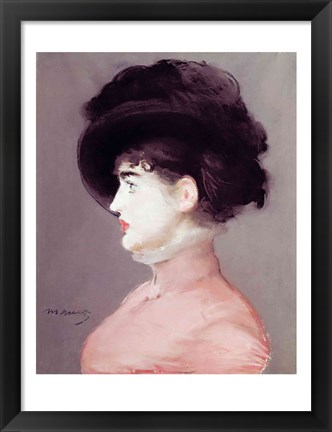 Framed La Viennoise: Portrait of Irma Brunner, c.1880 Print