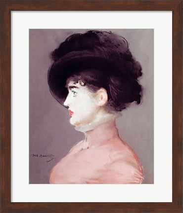 Framed La Viennoise: Portrait of Irma Brunner, c.1880 Print