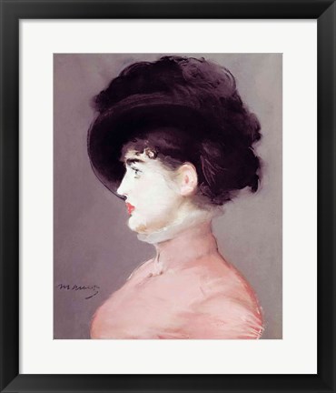 Framed La Viennoise: Portrait of Irma Brunner, c.1880 Print