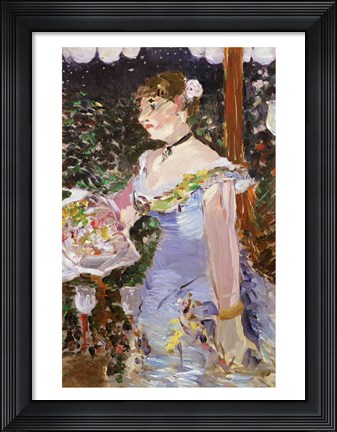 Framed Cafe Concert Singer Print