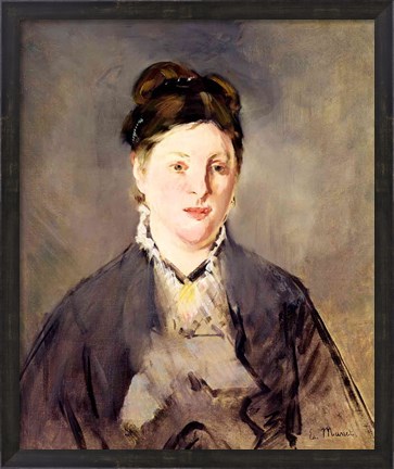 Framed Portrait of Madame Manet Print