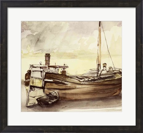 Framed Barge Print