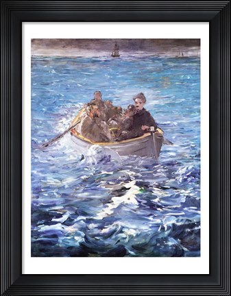 Framed Escape of Henri de Rochefort Print