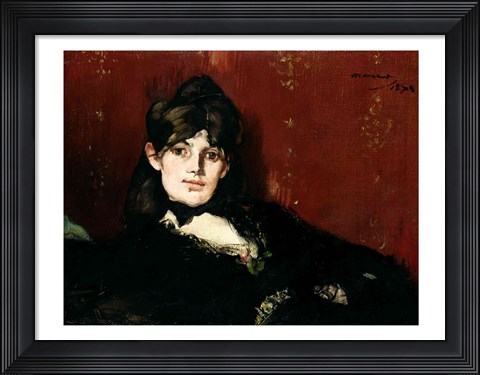 Framed Berthe Morisot - profile Print