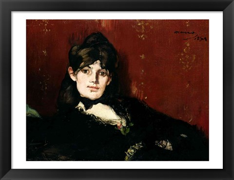 Framed Berthe Morisot - profile Print