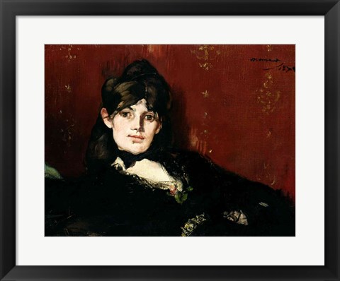 Framed Berthe Morisot - profile Print