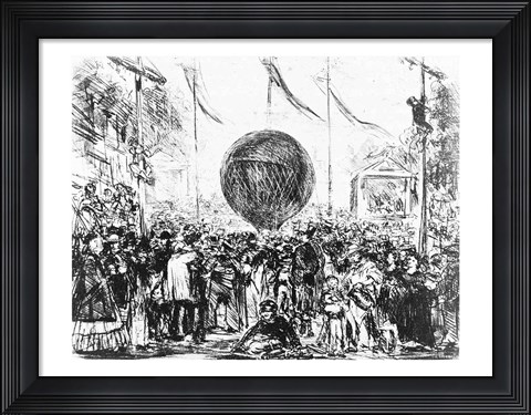 Framed Balloon, 1862 Print