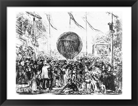 Framed Balloon, 1862 Print