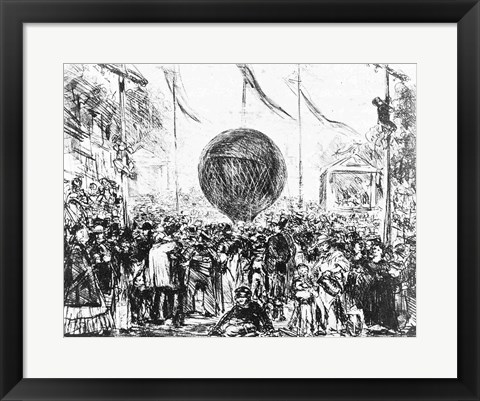 Framed Balloon, 1862 Print