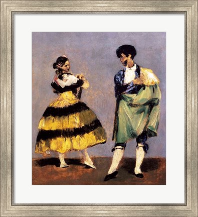 Framed Spanish Dancers, 1879 Print
