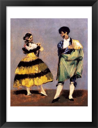 Framed Spanish Dancers, 1879 Print