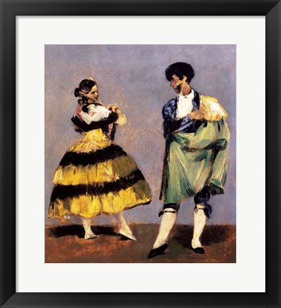 Framed Spanish Dancers, 1879 Print