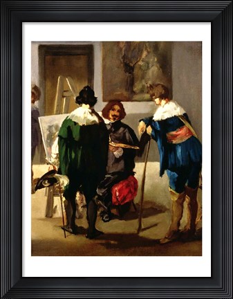 Framed Scene in a Spanish Studio, c.1860 Print