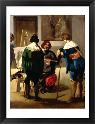 Framed Scene in a Spanish Studio, c.1860 Print