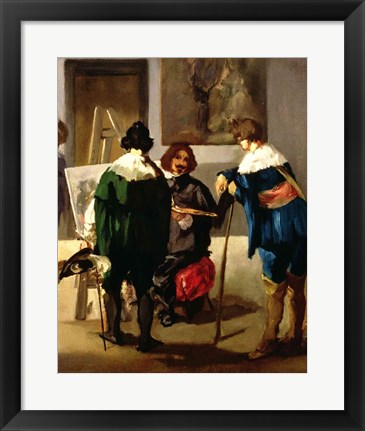 Framed Scene in a Spanish Studio, c.1860 Print