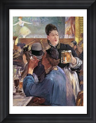 Framed Corner of a Cafe-Concert, 1878-80 Print