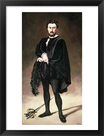 Framed Tragedian Actor Print