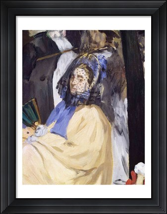 Framed Music in the Tuileries Gardens Print
