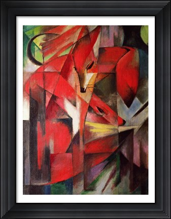 Framed Fox, 1913 Print