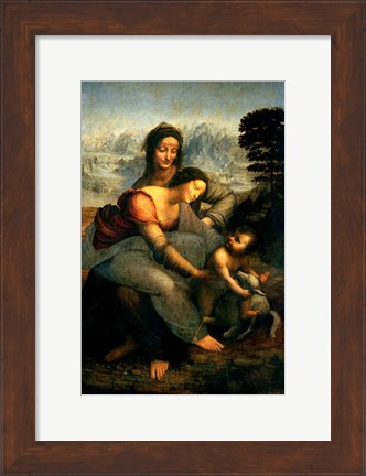 Framed Virgin and Child with St. Anne, c.1510 Print